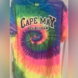 Set of 2 Souvenir Cape May, NJ Souvenir Tie-Dyed shirts size XL (Mens) Brand new